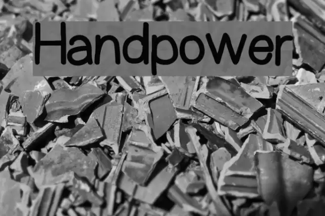 Handpower Font examples