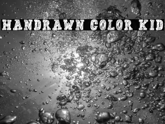 Handrawn Color Kid Font examples