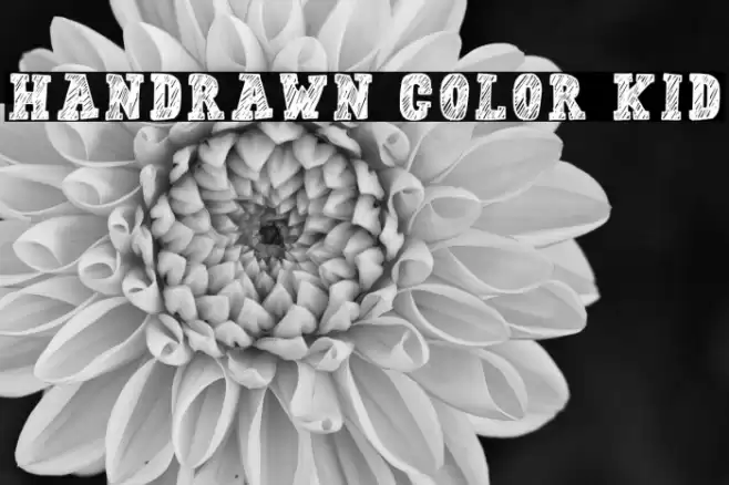 Handrawn Color Kid Font examples