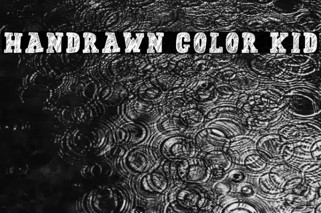 Handrawn Color Kid Font examples