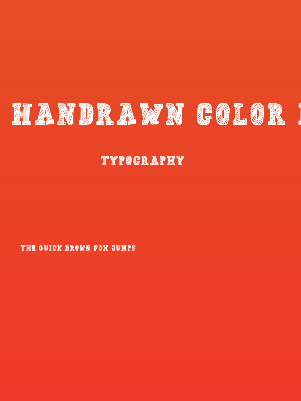 Handrawn Color Kid Poster