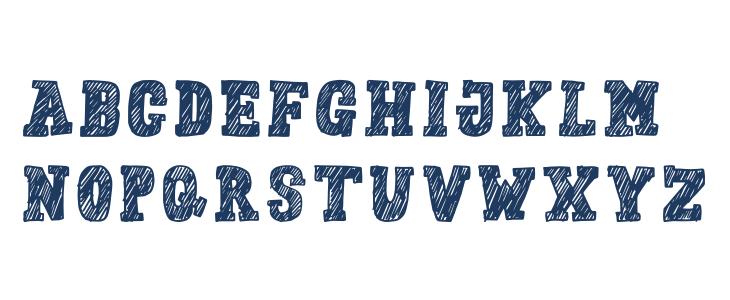 Handrawn Color Kid Lowercase