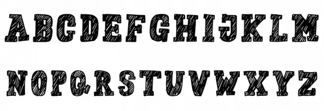 Handrawn Color Kid Schriftart Kleinbuchstaben