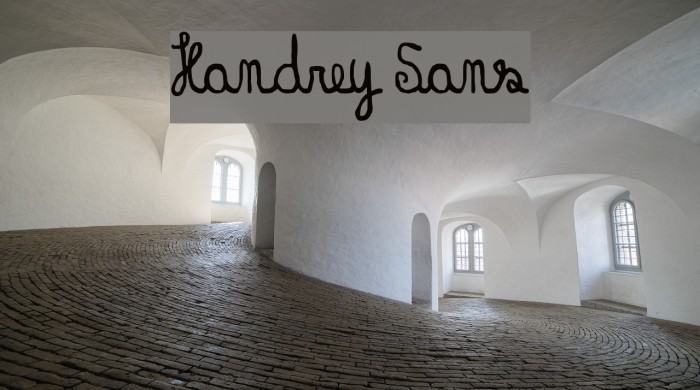 Handrey Sans Font examples