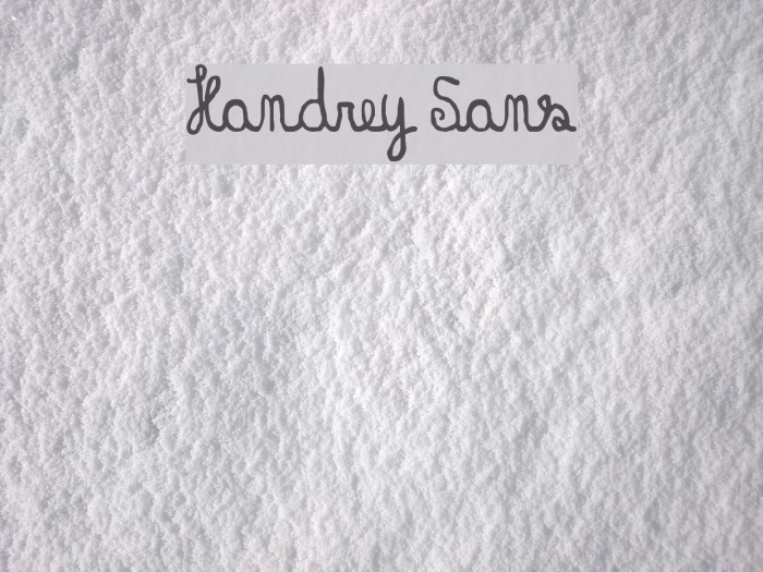 Handrey Sans Font examples