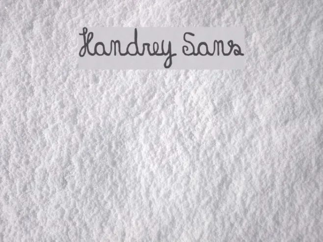 Handrey Sans Example 3