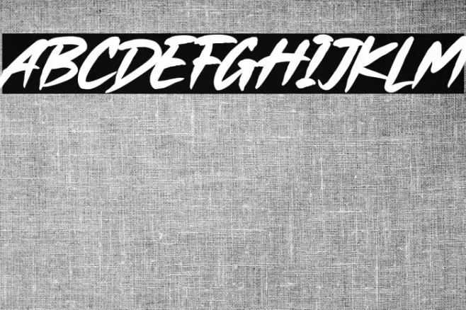 Hands Brush Font examples