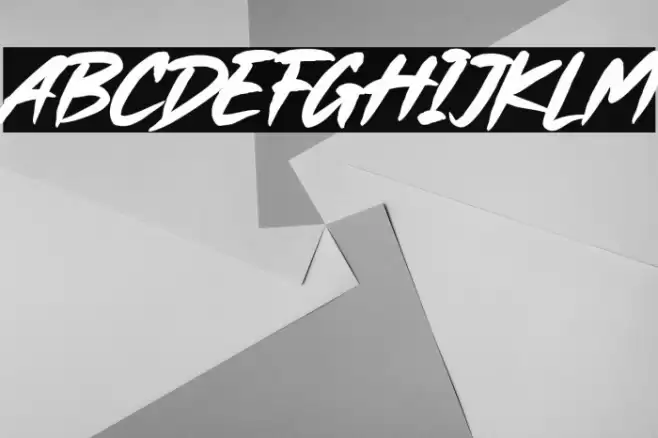 Hands Brush Font examples