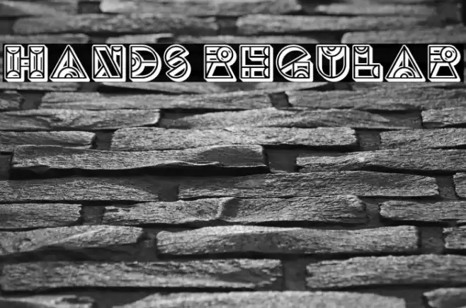 Hands Regular फ़ॉन्ट examples