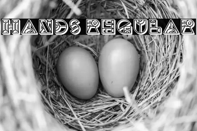 Hands Regular फ़ॉन्ट examples