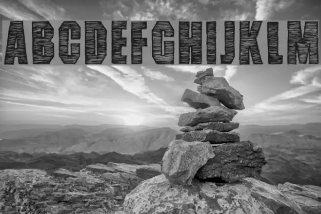 Hands Up! Font examples