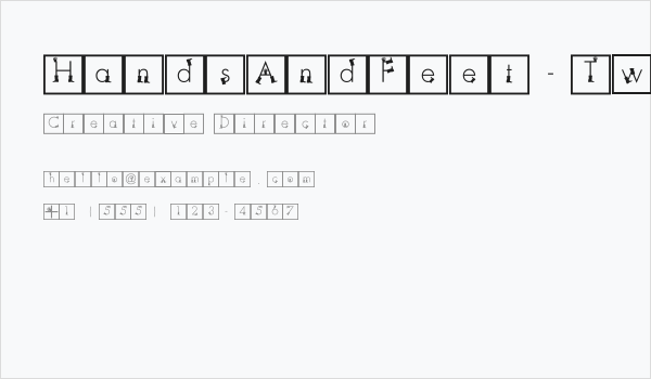 HandsAndFeet-Two Business Card