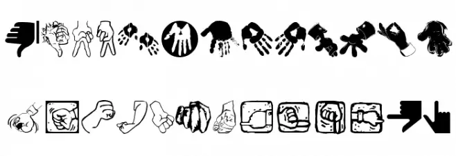 HandsOnly خط أحرف صغيرة