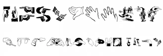 HandsUpHandsDown Font OTHER CHARS