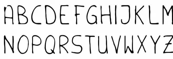 Handschrift خط أحرف كبيرة