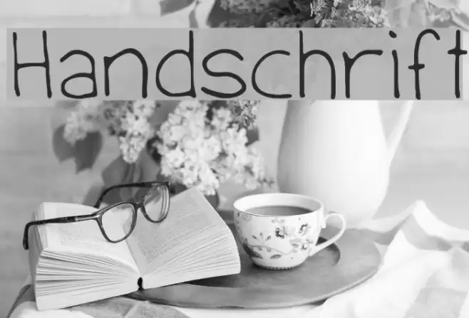 Handschrift Font examples