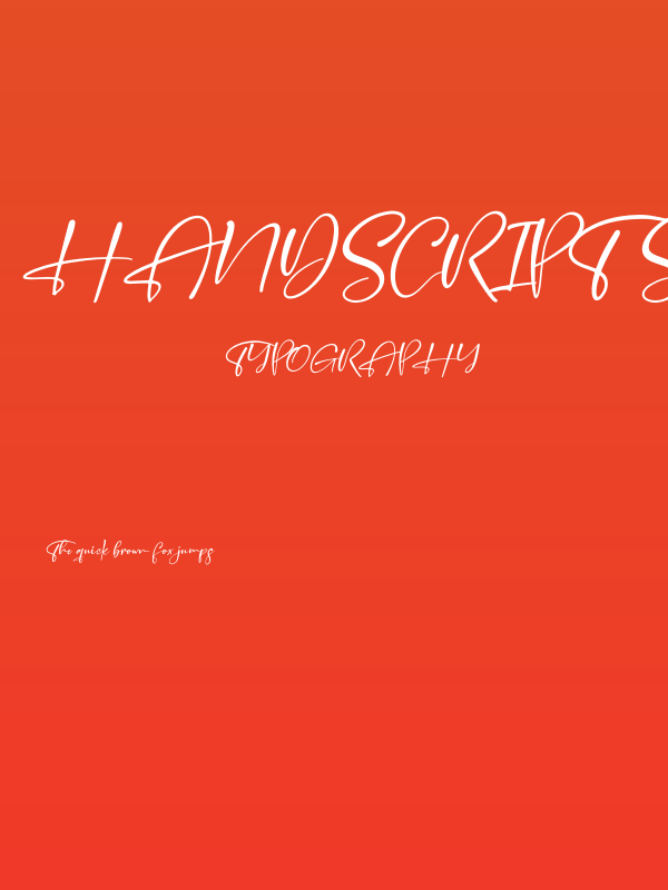 Handscript Signature Italic Poster