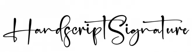 Handscript Signature  Frei Schriftart Herunterladen