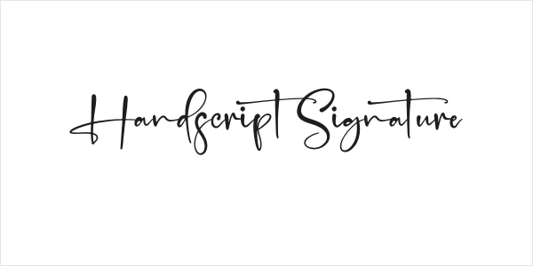 Handscript Signature Logo