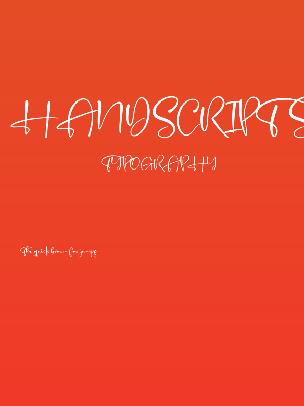 Handscript Signature Poster