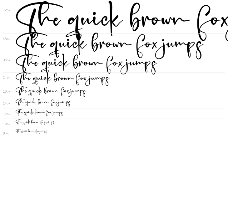 Handscript Signature Waterfall