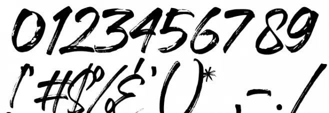 Handscript Font OTHER CHARS