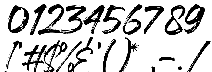 Handscript Font OTHER CHARS
