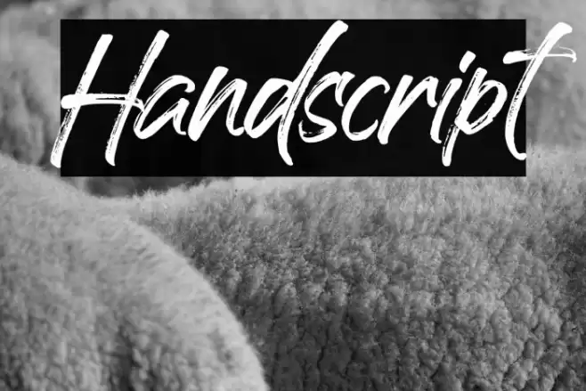 Handscript Font examples