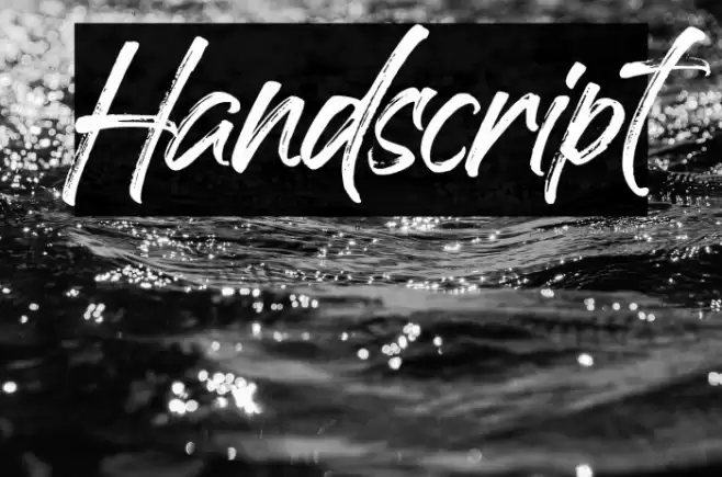 Handscript Font examples