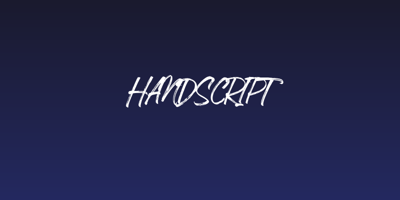 Handscript Social Header