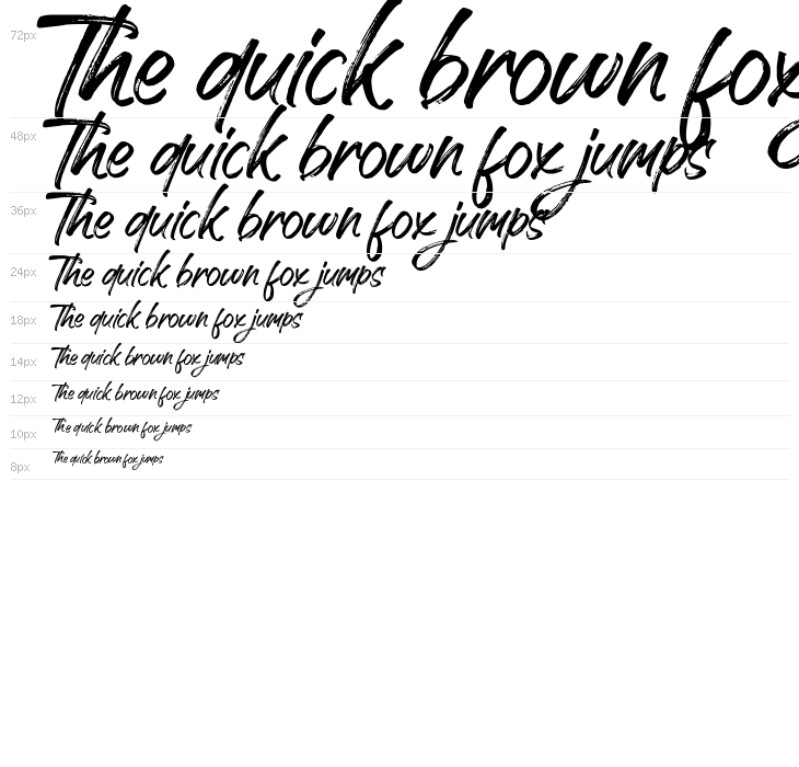 Handscript Waterfall