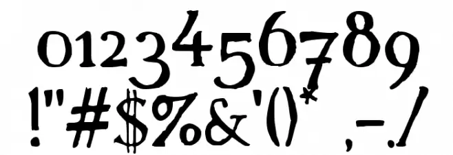 Handserif Font OTHER CHARS