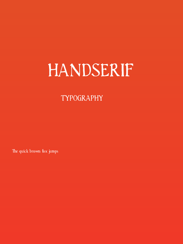 Handserif Poster