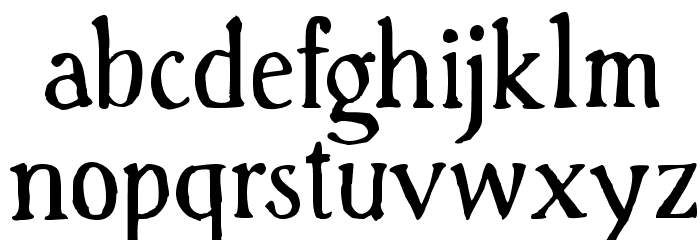 Handserif Font LOWERCASE