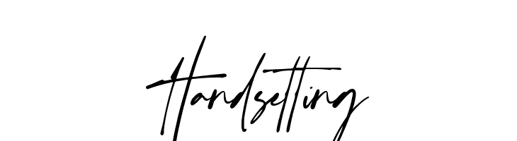 Handsetting  免费字体下载