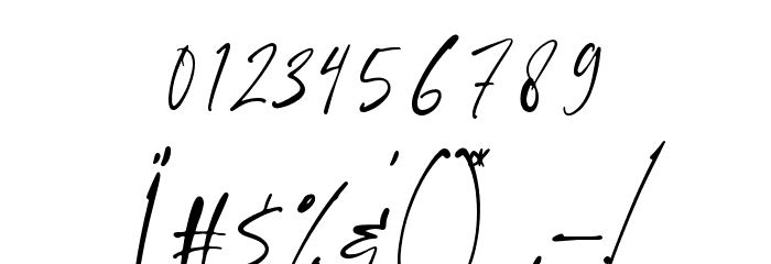 Handsetting Font OTHER CHARS