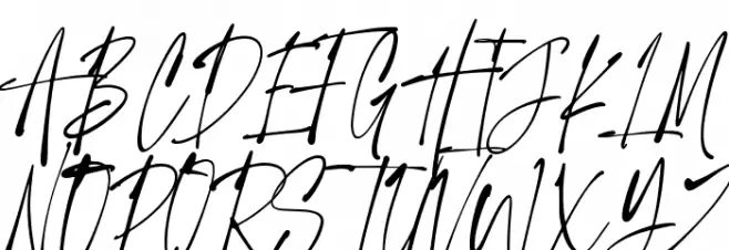 Handsetting Font UPPERCASE