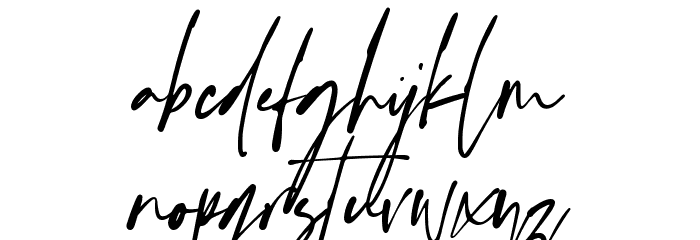 Handsetting Font LOWERCASE