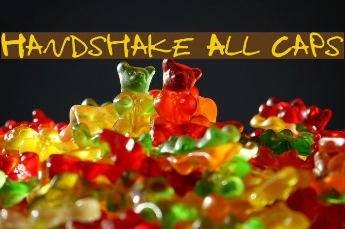 Handshake All Caps Font examples