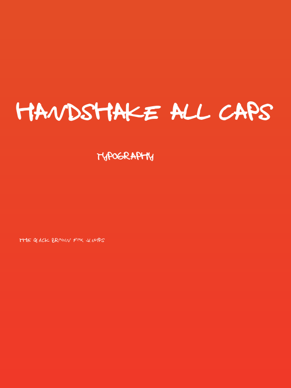 Handshake All Caps Poster