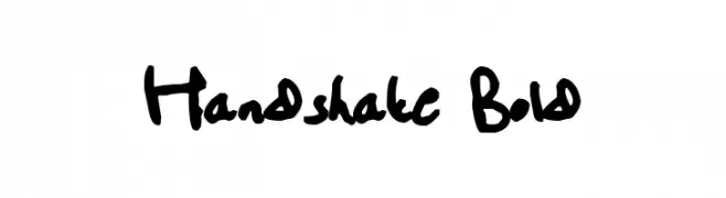 Handshake Bold  baixar fontes gratis