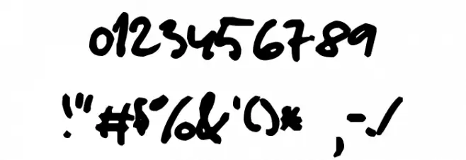 Handshake Bold Font OTHER CHARS