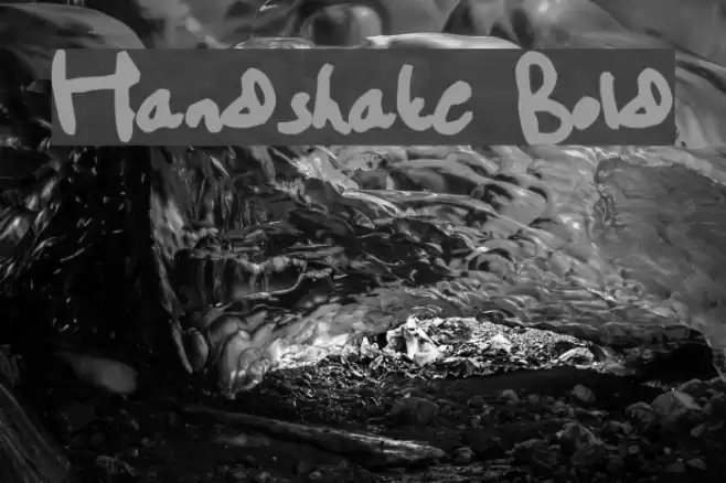 Handshake Bold Font examples