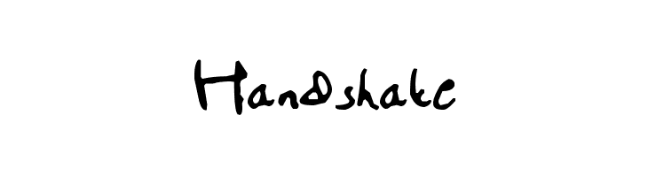 Handshake  免费字体下载