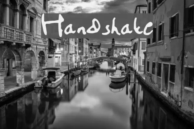 Handshake Font examples