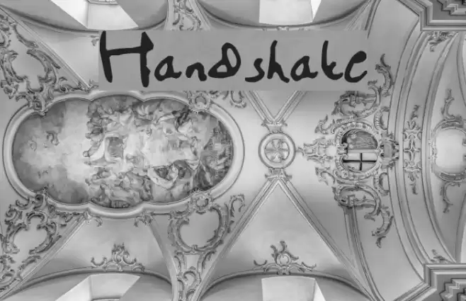 Handshake Font examples