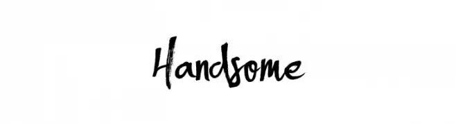 Handsome  フリーフォントのダウンロード