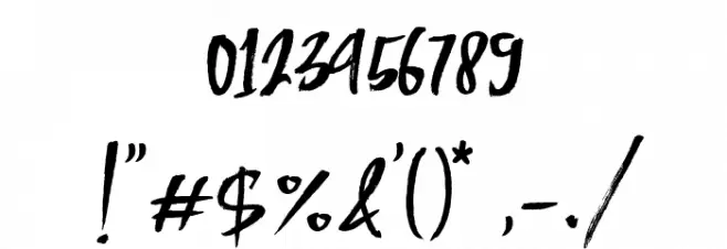 Handsome Font OTHER CHARS