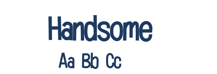 Handsome2 Font Preview