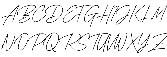 Handsta Signature フォント 大文字